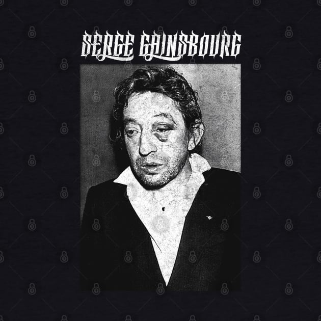 Serge Gainsbourg †† Vintage Look Vintage Aesthetic Design by unknown_pleasures